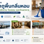 แนะนำวิธีเลือกน้ำยาถูพื้นกลิ่นหอมสำหรับสำนักงาน โรงแรม และร้านอาหาร